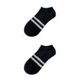 thumbnail image 2 of Minnieouse Los tobillos atléticos pegan la tela de algodón para la comodidad duradera Calcetines deportivos bien hechos del puño Negro 2Conjunto, 2 of 6