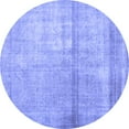 thumbnail image 1 of Ahgly Company Indoor Round Abstract Blue Contemporary Area Rugs, 4' Round, 1 of 4
