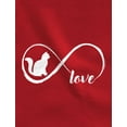 thumbnail image 2 of Tstars Girls Cat Lovers Shirt Cute Cat Gift for Cat Lover Infinite Love Pet Animal Lovers Shirt Gift Cat Clothing Gifts for Her Girls Fitted Kids T Shirt, 2 of 5