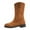 Khaki, variant on Rokment Women's Wide Calf Snow Boots 2025 Fleece Lined Winter Warm Fashion Suede Low Heel Tall Dress Booties