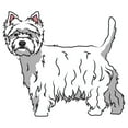 thumbnail image 2 of West Highland White Terrier Decal | Indoor/Outdoor | Dog Lover Super Cute Sticker for SUV Windows, Dorm Rooms, Bedroom, Offices | SignMission personalized gift | 36", 2 of 2