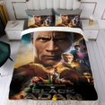 thumbnail image 4 of Black Adam Conjunto de sábanas temático, trío de piezas, cómodo y amigable con la piel, diseño único, regalo de decoración para el hogar para familiares, amigos y fans, 90 cm * 190 cm, 4 of 6