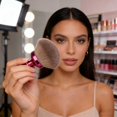 thumbnail image 3 of Multifunctional Face Makeup Brush for Loose Powder Electroplated Handle Large Soft Head for All Skin Types, 3 of 4