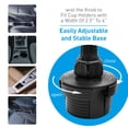 thumbnail image 2 of Macally Phone Gravity Holder With 9. 25" Tall Cupholder Mount For Car SUV Or Truck for Apple iPhone 14 13 X Pro Max mini SE 8 Plus, Samsung Galaxy Note S23 S22 Ultra Plus 5G, Tablets 10.5" MCUPGRAVITY, 2 of 8