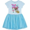thumbnail image 1 of L.O.L. Surprise! Girls' Tutu Dress with Tulle Skirt M-7/8, Turquoise Glow in The Dark, 1 of 5
