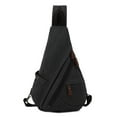 thumbnail image 1 of Bolso bandolera de lona Mochila bandolera Mochilas casuales para mujeres Hombres Ciclismo Senderismo Viajes, 1 of 5