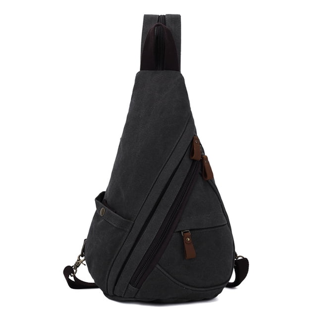Bolso bandolera de lona Mochila bandolera Mochilas casuales para mujeres Hombres Ciclismo Senderismo Viajes