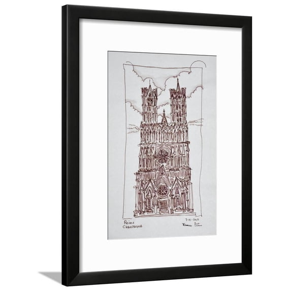 Reims Cathedral, Champagne region, France, Framed Art Print Wall Art by Richard Lawrence Sold by Art.Com