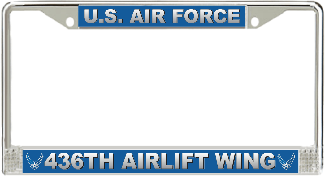 U.S. Air Force 436th Airlift Wing License Plate Frame