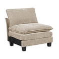 thumbnail image 5 of Modern Taupe Chenille Sofa | Plush Comfort | Durable Plywood Frame | Contemporary Living Room Furniture | 120.5" 3-Seater | Zippered Removable Covers, 5 of 12