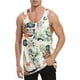 thumbnail image 1 of TRKIYQC Camisetas sin mangas para hombre Estampado floral Sin mangas Cuello redondo Diseño Suelto Verano Playa Estilo hawaiano Camisetas sin mangas TRKIYQC  Moda，ocio, 1 of 7