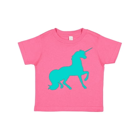 

Inktastic Aqua Unicorn Boys or Girls Toddler T-Shirt