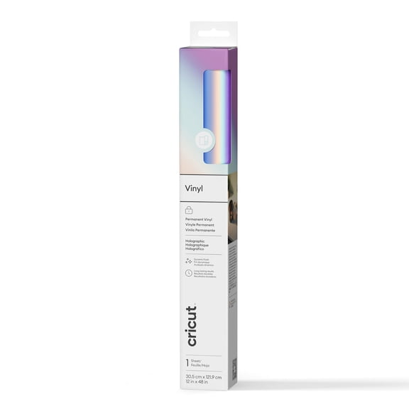 Cricut Holographic Vinyl (4 ft), Opal, 12 x48, Roll