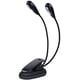 thumbnail image 1 of Lámpara de atril, 4 LED, minilámpara de doble cabezal, lámpara de clip ajustable con cable USB para lectura, libros, mesa y mesita de noche., 1 of 5