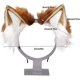 thumbnail image 3 of Diadema con orejas de animales para Cosplay, hecha a mano, imitación de felpa, gato, zorro, lobo, orejas de perro, 3 of 4