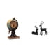 thumbnail image 1 of Reloj De Mesa Con Figura De Ciervo Moderno, Adorno Artesanal, Escultura Coleccionable De Resina De Reno Para Oficina, Sala De Estar, Dormitorio, Estante, Armario, Estudio O Balcón., 1 of 8