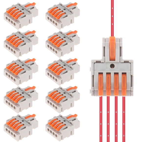 Conectores de cables DIANN 10 piezas con palanca 28-12 AWG 400 V 32 A