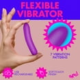 thumbnail image 2 of Bang Tapered Flexible Silicone Rechargeable Bullet Vibrator, Purple, 2 of 7