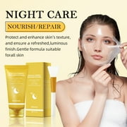 Mooyam 2Pack Kojic Acid Turmeric Overnight Wrapping Peel Off Mask for Lifting & Firming Face - for Clear, Dewy, Radiant Face