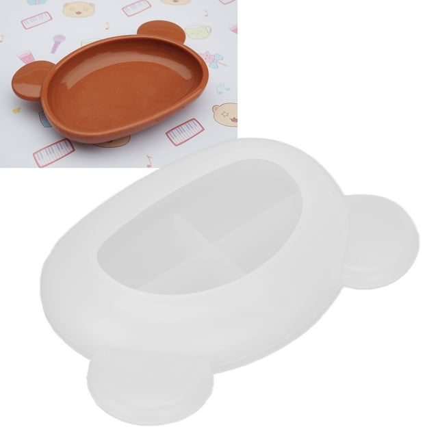 Moldes BANDEJA PARA LA CABEZA BANDEJA DE RESINA DE RESINA MOLDES DE SILICONA DE ALMACENAMIENTO Irregular para Platón de Jabón de Bricolaje Decoración del Hogar