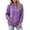Purple, variant on Nowekniz Women Waffle Knit Hooded Pullover Sweatshirt, Long Sleeve Drawstring Loose‑Fit Casual Hoodie Tops With Pockets, Autumn Daily Fashion Outfits