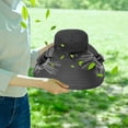 thumbnail image 6 of RICHMJ Solar Fan Hat, Wide Brim Sun Cap with 2 Solar Sun Protection Fans, USB and Solar Powered Fan Hat ,For Women Mountain Climbing &fishing on Summer(D), 6 of 6