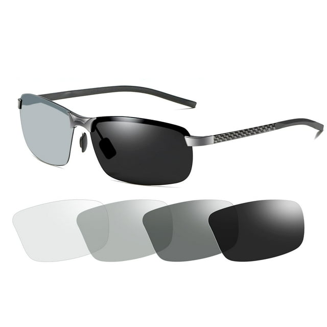 Gafas de sol YIMI polarizadas fotocromáticas de fibra de carbono