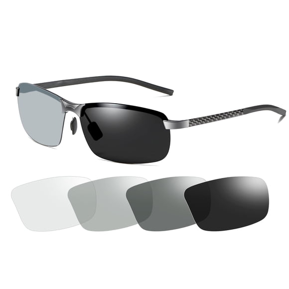 Gafas de sol YIMI polarizadas fotocromáticas de fibra de carbono