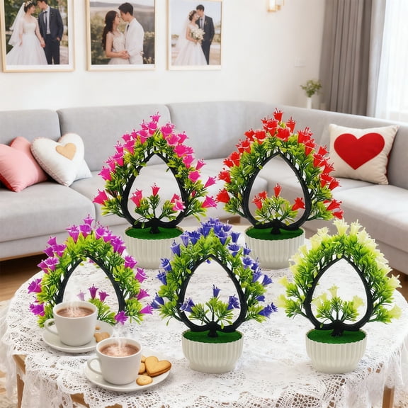 Valentine's Day Decorations Flowers Realistic Simulated Flower Home Decoration Simulated Flowers Fake Bouquet Valentine's Day Party Supplies
