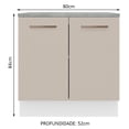 thumbnail image 2 of Mueble de Cocina 80 cm 2 Puertas Blanco/Crema Agata Madesa, 2 of 5