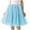 Sky Blue, variant on Lovskoo Womens Pleated Tulle Petticoat Tutu Puffy Skirt Trendy Fluffy Gauze Half Skirt Ballet Dance Underskirt Black