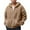 Khaki, variant on Telankuip Mens Fuzzy Sherpa Hoodies Jacket Long Sleeve Full Zipper Hooded Sweatshirts Oversized Casual Soft Comfortable Solid Warm Winter Outwear 2026 Fashion Outfits White XL