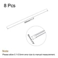 thumbnail image 2 of Uxcell Round Solid Aluminum Rod 2mm Dia.300mm Length Lathe Bar Stock for DIY Craft 8pcs, 2 of 5