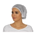thumbnail image 1 of 100pz Cofia Alyger Gorro Plisado Libre Latex Elastico Doble Blanco Higienica Ligera Desechable, 1 of 1
