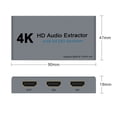 thumbnail image 2 of E21 Extracteur Audio HD Splitter Interrupteur HD 2 en 1 Sortie 4K HD vers HD Optique SPDIF 3.5mm Interrupteur Audio HD, 2 of 7