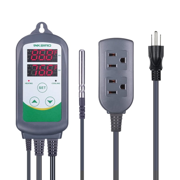 Controlador de temperatura Inkbird ITC308 Calefacción/Refrigeración 110V
