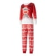 thumbnail image 4 of Vestido Rojo Para Padres E Hijos Conjunto de pijama familiar de 2 piezas Conjunto informal de manga larga con estampado de alce y pantalones Traje diario Kuymtek Mujer Rojo M para Mujer, 4 of 8