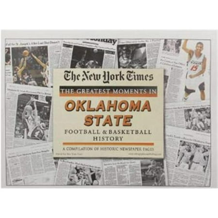 New Football Ball - Athlon CTBL-010666 Oklahoma State Cowboys Unsigned Greatest Moments in Football & Basketball History New York Times Historic Newspaper Compilation