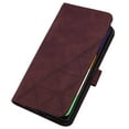 thumbnail image 5 of Embossed Wallet Case for Samsung Galaxy A53 5G, Magnetic Clasp Card Slots Holder Luxury Business PU Leather Flip Folio Cover with Kickstand Wireless Charging Case,Winered, 5 of 6