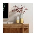 thumbnail image 6 of LuxenHome Set of 2 Distressed Gold and Gray Metal Bottle Vases, 6 of 9