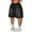 Black, variant on Girls Shorts Casual Summer Baggy Wide Leg Cute Knee Length Jean Shorts High Waisted Distressed Y2K Denim Bermuda Shorts for Teen Kids