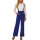 thumbnail image 1 of INSPIRAR CHIC Mono de Mujer con Tirantes Ajustables y Pierna Ancha, Mono con Tirantes, Talla XS, Azul, 1 of 6
