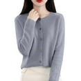 thumbnail image 2 of Cardigan Sweaters for Women Lightweight Button Down Long Sleeve Soft Y2k Trendy Casual 2025 Fall Fashion Outfits, 2 of 6