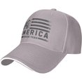thumbnail image 2 of America Chuck Yeah hat Patriotic Baseball Cap Gray, 2 of 8