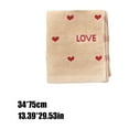 thumbnail image 3 of Couple Towel Pure Cotton Heart-Weave Face & Bath Towel, 29.5x13.8 in, Thick Quick-Dry Lint-Free, Ultra-Absorbent Valentine, Day Gift, White Gray Coffee, Soft & Durable for Home Spa, 3 of 6