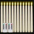 thumbnail image 1 of Velas cónicas LED sin llama de Lamp Hanzim, 23 cm, 12 unidades, color marfil, 1 of 7