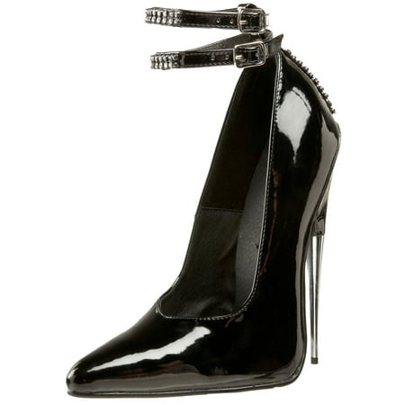 shoes fetish inch heels stiletto pumps strap ankle rhinestone womens