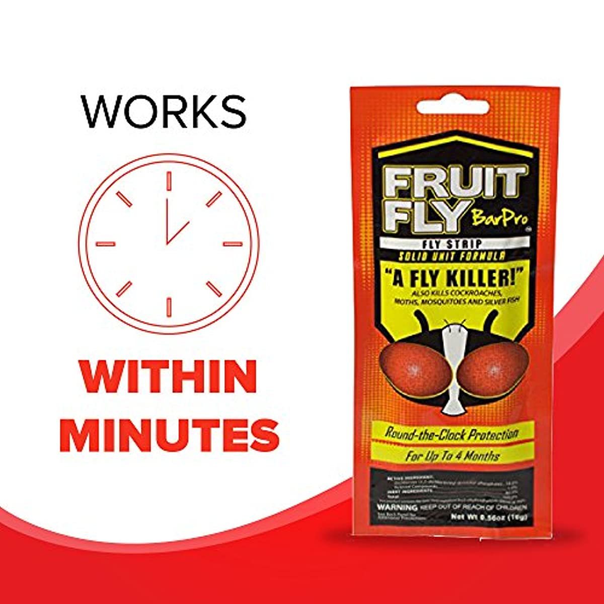 Fruit Fly BarPro 4 Month Protection Against Flies & Other Pests Clean & Odorless