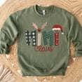 thumbnail image 2 of POPPOP Christmas Claus Embroidery Sweatshirt, Custom Mama Grandma Gigi Mimi Nickname, Gifts for Women Sweater, 2 of 4