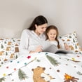 thumbnail image 4 of Erosebridal Kawaii Capybaras 7-Piece Twin Bedding Sets,Cute Animal Rustic Farmhouse Bedding Comforter Set For Kids Teens Reversible, 4 of 7